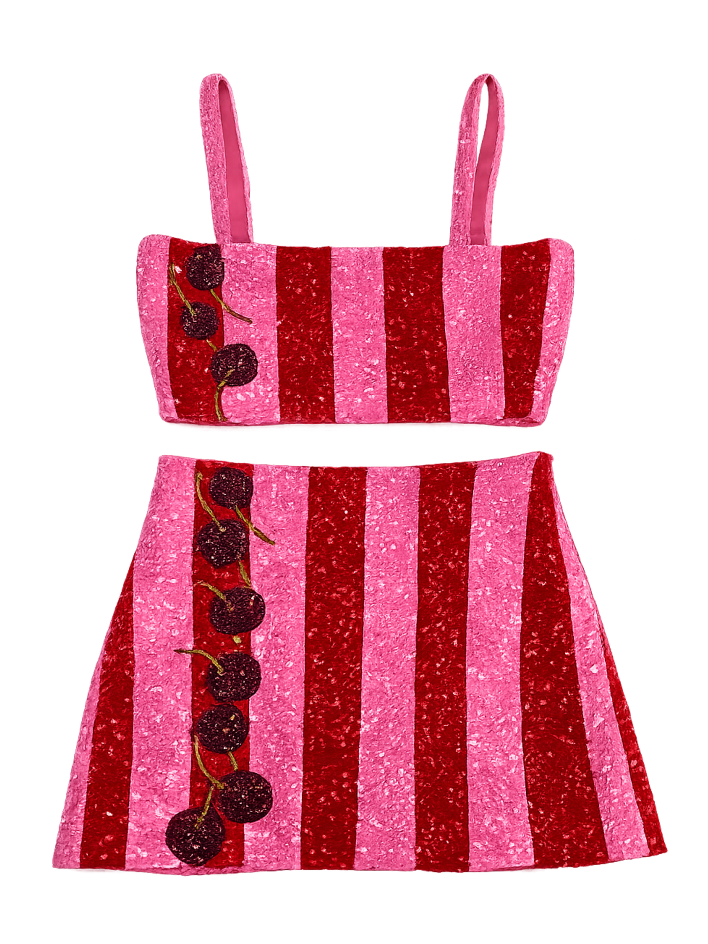Berry Behavior- Beaded Co- Ord set