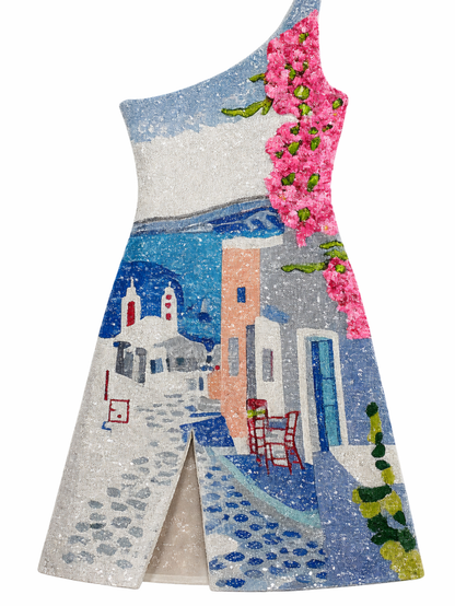 Santorini Escape Dress