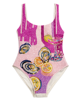 Oyester Afterglow hand beaded swimsuit